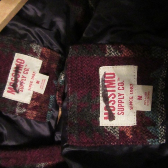 Mossimo Faux Wool Aztec/Tribal Wrap/Button Jacket - Picture 5 of 8